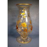 Large Victorian glass vase