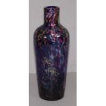 Wye England studio glass bottle vase