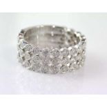 18ct white gold and diamond ring