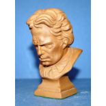 Carl McConnell Australian pottery Mozart bust