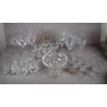 Quantity crystal glasses