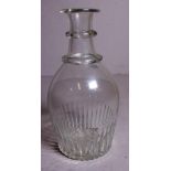 Georgian glass flask