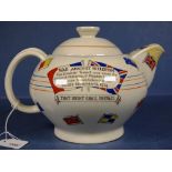 Vintage 1939 WWII war effort promotion teapot