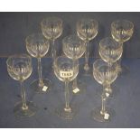 Nine Kosta Boda wine glasses