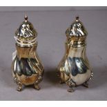 Pair American sterling pepperettes