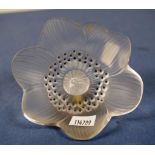 Lalique France crystal "Anemone" paperweight