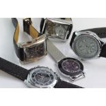 Five various gentlemen's wristwatches