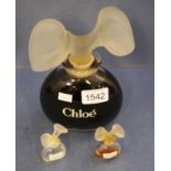 Large Chloe France display perfume bottle