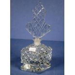 Art deco style crystal perfume bottle