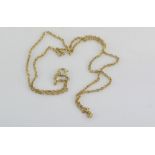 Delicate 14ct yellow gold necklace