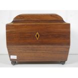 William IV rosewood sarcophagus caddy