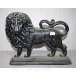 Cast iron lion door stop