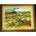 Reinis Zusters (1919-1999) framed oil on board