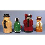 Three Royal Doulton character jugs & a figurine