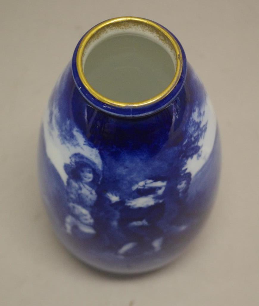 Royal Doulton Blue Children "Hide and Seek" vase - Image 3 of 4