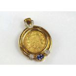 Sydney 1875 full sovereign pendant enhancer