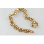 9ct yellow & rose gold bracelet