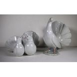 Two Lladro dove figurines