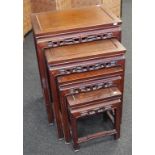 Chinese hardwood nest of tables
