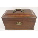 George III Cuban mahogany tea caddy