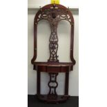 Victorian mahogany hallstand