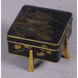 Vintage Japanese damascene lidded box