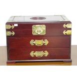 Chinese rosewood jewellery box