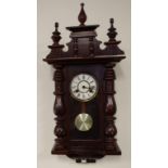 Vintage German wood cased regulator clock