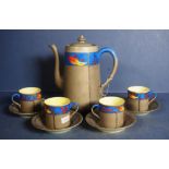 Nine piece Royal Doulton coffee set