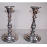 Pair of Hecworth silver plated candlesticks