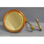 Edwardian brass ships cabin mirror