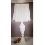 Alabaster table lamp