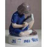Bing and Grondahl 1983 young artist figurine