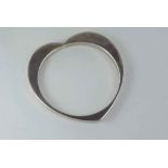 A sterling silver bangle