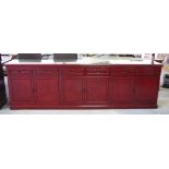 Chinese hardwood long cabinet