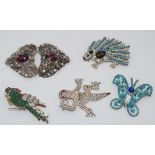 Collection of good vintage crystal jewellery