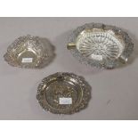 Two various continental silver dishes