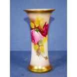 Royal Worcester handpainted Roses vase