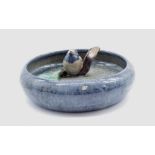 Danish ceramic bowl with bird on twig