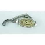 Antique Ladies Rolex gold & diamond wristwatch