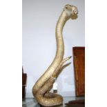 Taxidermy cobra snake