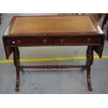 Georgian style drop leaf sofa table