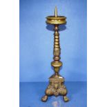 Large vintage brass candlestick