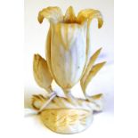 Vintage Japanese ivory lotus flower