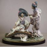 Lladro Springtime in Japan Geisha girl figurine