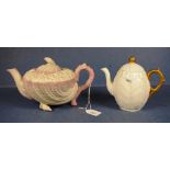 Vintage Belleek porcelain teapot