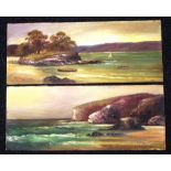 A. Fitzroy (Australia/NZ) two oil paintings