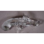 Hofbauer lead crystal derringer pistol form