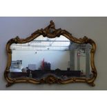 Rococo style gilt frame mirror
