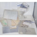 Various silver sheets for jewellery making